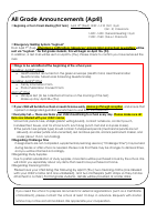 学校だより４月号 ENG【個人情報削除】.pdfの3ページ目のサムネイル